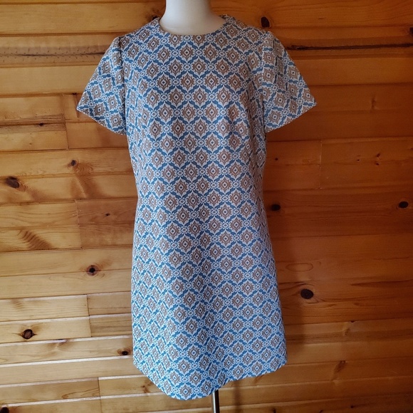 Vintage Dresses & Skirts - 1960s Unlabeled Double Knit Polyester Shift Dress Vintage Dresses & Skirts - 1960s Unlabeled Double Knit Polyester Shift Dress